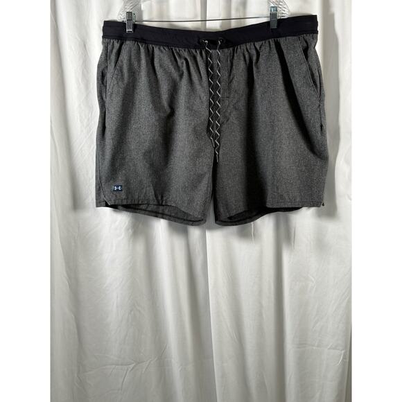 Under Armour Compression Lined Volley Swim Trunks, Heather Gray,Sz: XXL, 87-26 - Picture 16 of 16